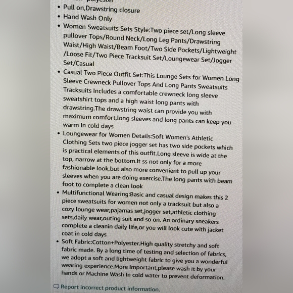 Like new white 2 piece lounge set xxl - Picture 10 of 10